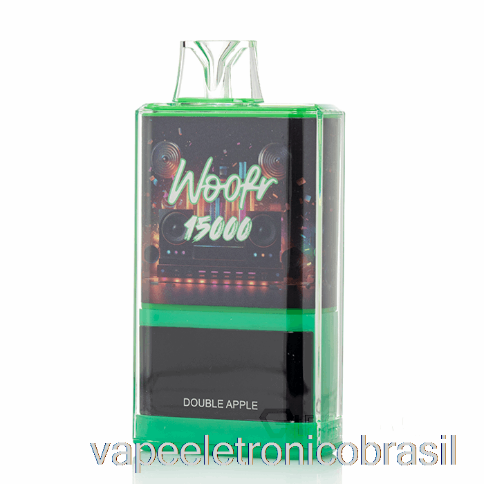 Vape Eletrônico Woofr 15000 Descartável Duplo Maçã